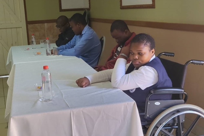 Members of Eswatini's local education group during a meeting.